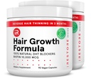 iRestore Hair Growth Supplement - Naturlig DHT Blockers & Multivitamin Blend - Vegan, ikke-GMO, 90 kapsler - støtter tykkere, sterkere hår for menn og kvinner - 2-pakke
