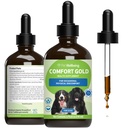 Kjæledyr velvære Comfort Gull for hunder - støtter Canine fysisk komfort, sunn sirkulasjon, Corydalis, Turmeric - Veterinærformulert Herbal Supplement 4 oz (118 ml)
