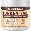 Tyrkia Tail Mushroom for hunder - Økologisk Tyrkia Tail for hunder Mushroom pulver for andning, immunitet, Digestion - Lipoma Lumps og bumps Supplement, Ingen fyllstoffer - 200 gram