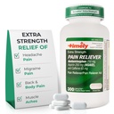 TIME-CAP LABS, INC. Tidlig ekstra styrke hodepine Relief - Acetaminophen med Aspirin & Koffein (300 kapler) - hodepine, migrain og rygg og kroppssmerter & muskelsmerter - Ekstra styrke - laget i USA