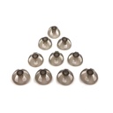 Høreapparat Domes Smoky Grå Tips Ørestykker Komfortabel for Open Fit BTE Lydforsterker PSAP Kit Usynlig 10mm (L * 10)