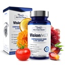 1MD Ernæring VisionMD Eye Vitamin CARMIS - Øyetilskudd for voksne - med OptiLut Lutein & Zeaxanthin - Støtter Visjon Helsepleie, Hver dag Øyestreng, & anledninger Tørr Øye - 30 Softgels