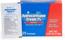 CareAll Hydrokortison Cream 1% (25 Pack), 0,9gr Foil Packet. Maks styrkeformulering, Anti-Itch Utslett hudkrem lindrer kløe, Eczema, Insekt Bites, Poison Ivy og Psoriasis