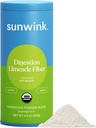 Sunwink Digestion Limeade Fiber Superfood pulver | Daily Fiber pulver for Digestion | Prebiotiske Fiber pulver med Chicory Root, Burdock, Tangerine Peel | støtter Gut helse | 4,2 oz, 20 Services