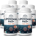 1600 mg Liposomal NAD Supplement, 98% ren NAD + Supplement, Superior Absorpsjon, Alternativ til Nikotinamid Riboside eller NADH å øke NAD + for aldringsvar, energi, lang levetid, 360 Softgels