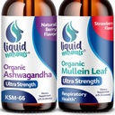 Velvære LABSRX Mullein Leaf Drops for Lungs, 2 Fl. Oz - Ashwagandha Drops 2000mg