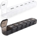 Stor ukentlig Pille Organizer 2 Pack, Daglig vitamin tilfelle Box 7 dag med XL sammenligning,Travel Vennlig medisinorganisator for Cod Liver Oil kosttilskudd