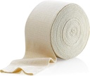 Elastisk tubular støtte bandasje størrelse E, 10M boks - Naturlig farge (3,5" X 33 fot) for store kne støtte bandasje - medium thigh, bomull Spandex
