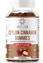 Cinnamon + Chromium Gummies - 120 Vegan Gummies - Felles smerte og hjerne helse støtte, sukker-fri, antioksidant rik, ikke-GMO, Glutenfri kosttilskudd, naturlig Apple Flavor