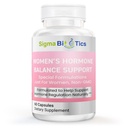 Women's Hormon Balance Support - Herbal Supplement for Menopause, Hormonal & Reproduktiv Helse - Ikke-GMO Kosttilskudd med Soya Isoflavoner, Black Cohosh, Dong Quai - 60 Kapsler