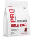 GNC Pro ytelse bulk 1340 Mass Gainer Protein pulver, 50g, Glutenfri, Whey, Kreatin, BCAA, 3. part testet, muskel gjenoppretting og vekst, mikronæringsstoffer, jordbær og krem, 9 serveringer