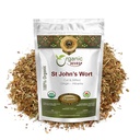 Organic Way St. John's Wort Cut & Sifted (Hypericum perforatum) - Herbal Tea 中 European Wild-Harvest Organic, Kosher & USDA Certified 中 Vegansk, Ikke GMO & Glutenfri  enhver opprinnelse - Albania (1/4LBS / 4Oz)