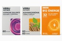 Veru Wellness Hormonal Balance for kvinner Compete Bundle - Myo-Inositol & D-Chiro, Ashwagandha, Energi - PMS, Mensural, Mood - Stress og energi (2 måned)