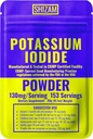 SHIZAM Kalium jodid 130 mg 65 mg pulver overlevelse Kit Kit, KI jodinkapsel kapsler flytende tinktur piller tablett tabletter Tabletter Alt kosttilskudd, preping forsyninger 130mg 65mg