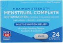Ritthjelp, farmasøytisk Menstruell Multi Symptom Relief Caplets Maksimal styrke, 24 teller