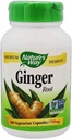 Naturens måte Premium Herbal Ginger Root, Digestiv støtte, 550 mg, 100 vegetariske kapsler, pakke med 2