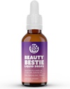 Skjønnhet Bestie Vegan flytende dråper, Biotin, vitamin C, Hyaluronsyre, Multi-Benefit vitaminer blanding for å støtte Sunt hår, hud og negler vekst, sukker gratis 1 fl oz.