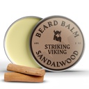 Striking Viking Beard Balm for menn - Leave i Beard Conditioner - Styling Balm laget med naturlig avledet Beard Butter, Argan & Jojoba Olier (2 Ounce (pakke med 1), Sandalwood)