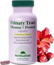 Semaine Urin Tract Cleanse & Protect – 30 ct, Blader Support Supplement for kvinner, Flushes Urin Tract. Kombinerer Cranberry Proanthocyanidins med Hibiscus.