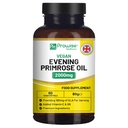 Vegan Aften Primrose Olje 2000mg med vitamin E & B6 - 60 Vegan Softgels | ren kald presset I 180mg GLA per kapsel Jeg kvinners helse I Premium kvalitet I ved Provis Healthcare
