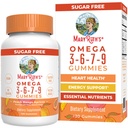 MaryRuth Organics Vegan Omega 3 6 7 9 Gummies | Opptil 4 måneders forsyning | Omega 3 Supplement med Flaksfrøolje | Omega 3 Gummies | Ingen fiskesmak | Non-GMO | 120 Count