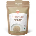 Organic Aloe Vera pulver til hud og hår – 8 oz. - Aloe Barbadensis - nourishing ansiktsmaske for naturlig skjønnhet, USDA sertifisert organisk og ikke-GMO