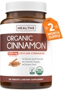 USDA Organic Ceylon Cinnamon Pills - høy styrke Ceylon Cinnamon Supplement med 1000 mg per servering for full kropp antioksidant støtte - Vegansk ikke-GMO cGMP laget og Lab verifisert (2 måneders forsyning)