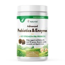 NaturVet Avanserte probiotika og enzymer, PB6 Hunde Myke Chews for å hjelpe sensitive mage og digestive problemer, Hickory Røyket Bacon Flavored Pet Supplement for hunder over 6 uker, 70 greve Jar