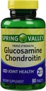 Spring Valley - Glucosamine Chondroitin, trippel styrke, 80 tabletter