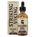 Striking Viking Vanilla Beard olje for menn - naturlig avledet balsam med Argan & Jojoba oljer for myking, moisturizing og vekst (2 Oz)