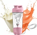 Hurricup 22 Oz Protein Shaker flaske for proteinblandinger, BPA gratis protein Shaker Cups for proteinshakes, Whey pulver smoothie Cup for preworkout Mixer Flaske, Gym tilbehør for kvinner og menn, rosa