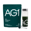 AG1 Greens pulver Supplement | Forbedre Gut Helse | Multivitamin, Probiotiske, Glutenfri, Vegan og Ketovennlig | Shaker & Scoop Inkludert | 75 vitaminer (atletiske grønn), klassisk formel