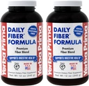 Yerba Prima Daily Fiber Formula Powder - 12 oz (Pack of 2) - Oppløselig og uoppløselig Diett Fiber Supplement - Colon Cleanse - Gut Helse - Vegan, ikke-GMO, Glutenfri