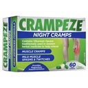 Crampeze Night Cramps naturlig relief av muskelkramper, spasmer og slitne ben 60 kapsler