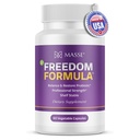 Candida Freedom Massey Medisinsk Colon Cleanse Pills - Håndlaget Digestive for Vibrant Living - Gut Health Probiotic Complex - 60 Kapsler
