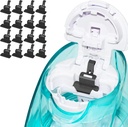 FireAnt Silikon Saline Pods Påfyller Tilbehør Kompatibel med Navage Nasal Care, 16 Pack Reusable Silikon Salt Pads Påfyller Erstatninger, Enkel operasjon (Black 16 Packs)