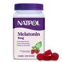 Narrol 5mg Melatonin Gummies, søvn støtte for voksne, Melatonin kosttilskudd for sovende, 140 Jordbær-Flavored Gummies, 70 dagers forsyning