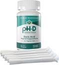 pH-D Feminin Helsestøtte - Boric Acid Starter Bundle - pH-D Boric Acid Vaginal Suppositories 24 greve og 5 Vaginal Suppository Applikatorer