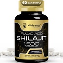 Himalayan Shilajit for menn - 1500mg Shilajit kapsler for menn, ren Shilajeet for kvinner med naturlig berekning fulvsyre - Shilajet for forbedret energi og immunstøtte - 120 greve (pakke med 1)