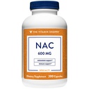 Vitamin Shoppe NAC N-Acetyl-L-Cysteine - fremmer cellucor helse, immun- og antioksidantstøtte - 600 MG (200 kapsler)