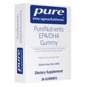 PureNutrienter EPA/DHA Gummy Mykt Chew å støtte sunn kognitiv funksjon og daglig velvære | 36 Gummies | Naturlig sitron-Lime Flavor