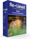 Re-Leved 3-i-1 Patches - Organic Natural Menthol, Camphor og Metylsalicylat - Superior Sticking Klar smertepatch - Aluminium-fri, Vann Resistent og USA laget - 60 Tell