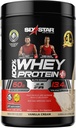 Whey Protein Powder + immunstøtte | Seksstjerners Whey Protein Plus | Whey Protein Isolate & Peptiders + Muscle Builder | Lean Protein Powder for muskel gevinst og gjenoppretting | Vanilla, 2 lbs