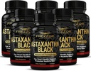 FREZZOR Astaxanthin Black med UAF1000+ Super Antioksidant, støtter hjerte, øye og hjerne helse, anti-aldring hudpleie og cellulære beskyttelse, 12mg Astaxanthin per server, 360 Softgels, 6 måneders levering