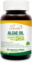 Lovita Algae Olje, Plant Basert DHA Alternativ til Fish Oil, Vegansk Omega 3 med DHA 200 mg, 60 Vegetariske Softgels