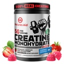Naturer hjelpe Kreatin Monohydrat Gummies (5g) – Forarbeid energi og muskelvekst støtte for menn og kvinner | Jordbær Electrolyte Gummies (135 greve)