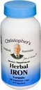 Christophers opprinnelige formeler herbal jern formel, naturlig jern støtte, 450 mg, 100 vegetariske kapsler