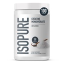 Isopure 100% ren kreatinmonohydrat pulver, sukkerfri, uflavorert, 5g kreatinmonohydrat per servering, 1,1 lbs, 100 serveringer (Packaging May Vary)