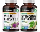 BIO KRAUTER Melk Thistle 250 kapsler & Stinging Nettle 250 kapsler
