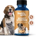 Scoot Stopper for hunder og katter – naturlig Anal Gland & Digestive Support Supplement for Scooting, Stool Konsistens, Svalbard, Innendørs Ulykker & Vanskelig Pooping – 400 Odorless Pills